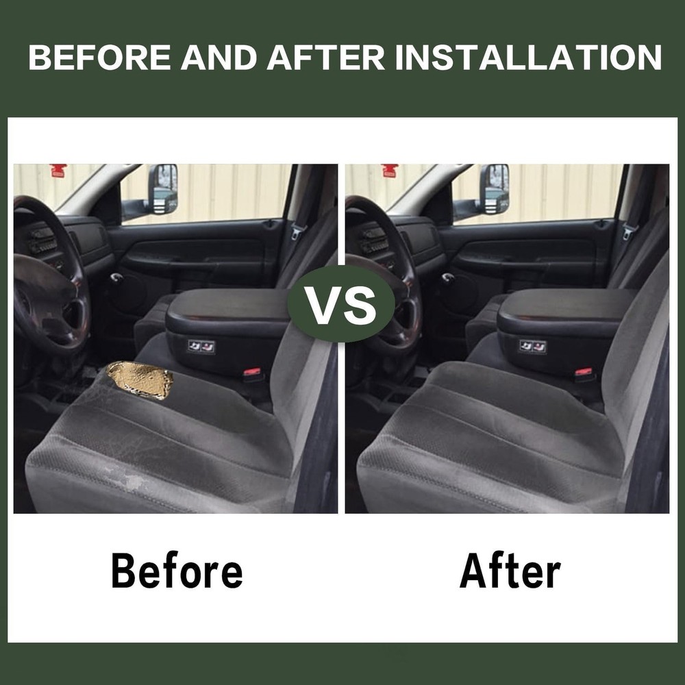 Driver Side Bottom Replacement Cloth Seat Cover Compatible with Dark Gray