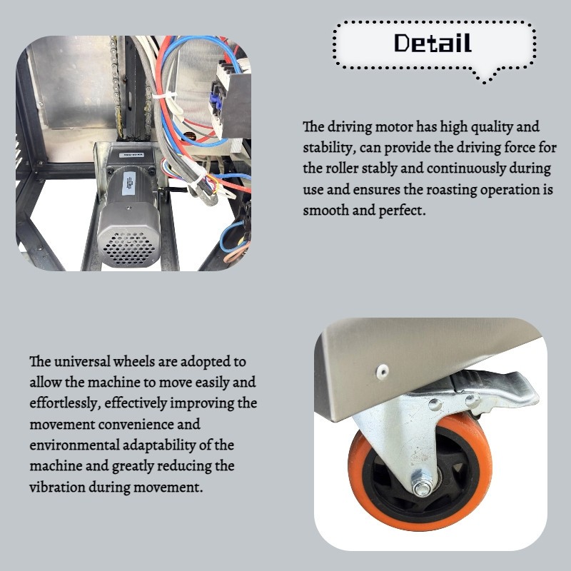 220VAutomatic Electric Coffee Bean Nut Roaster Roasting Machine Electromagnetic