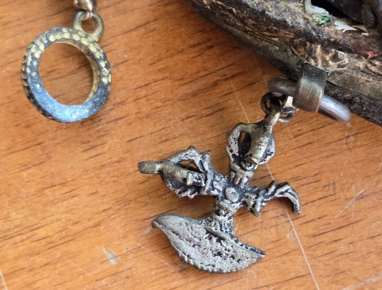 Antique Tibetan Flint Pouch Mechag Chuckmuck Case Tibet Beads