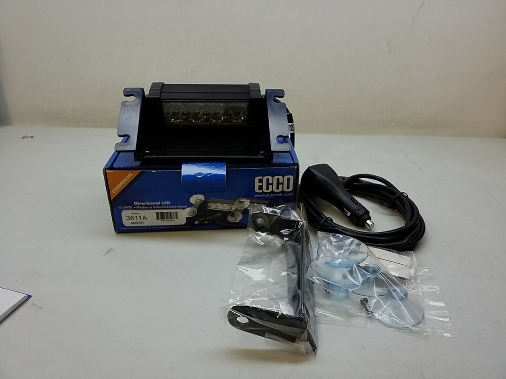3611A ECCO Grille, Deck, Dash, or Window Mount Single Amber Directional LED