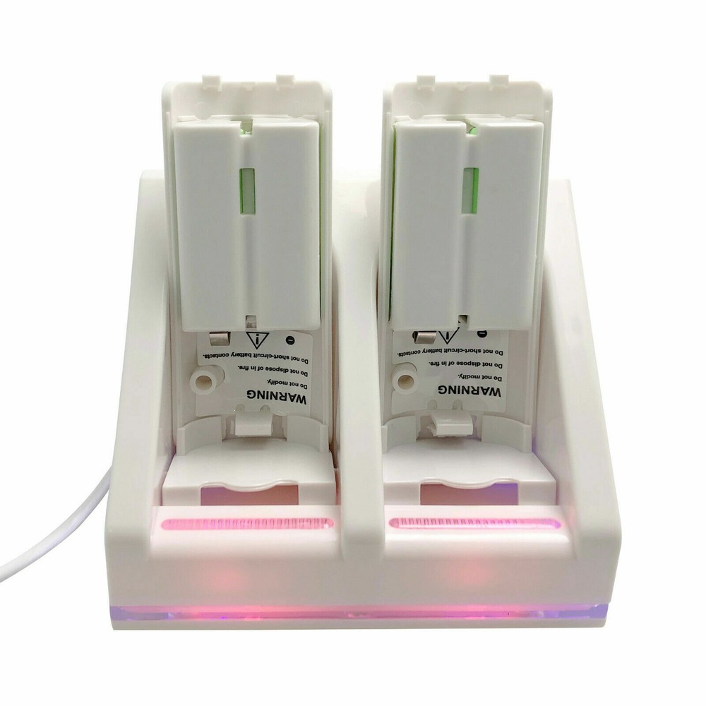 2/4 Rechargeable Batteries Pack+ Charger Dock For Nintendo Wii Remote Controller