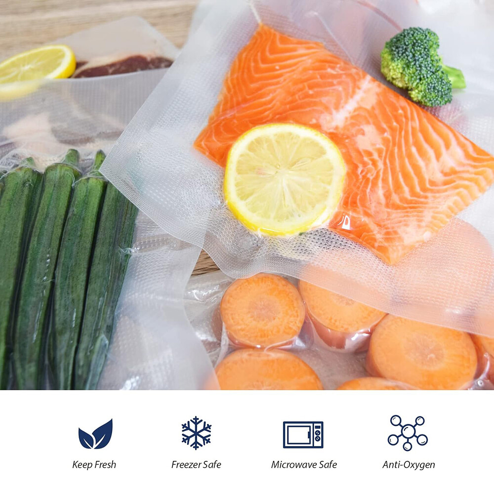 8"x50' Roll Vacuum Sealer Bags 4 Mil Food Seal Storage Bag BPA Free 2 - 40 Rolls