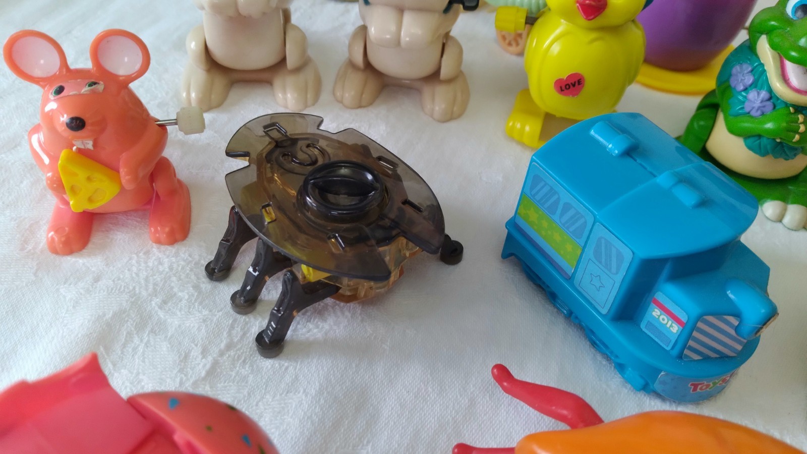 Lot 23 Vintage Wind-Up Toys Tested Work Disney Mickey Mouse Easter Bunny Chicks