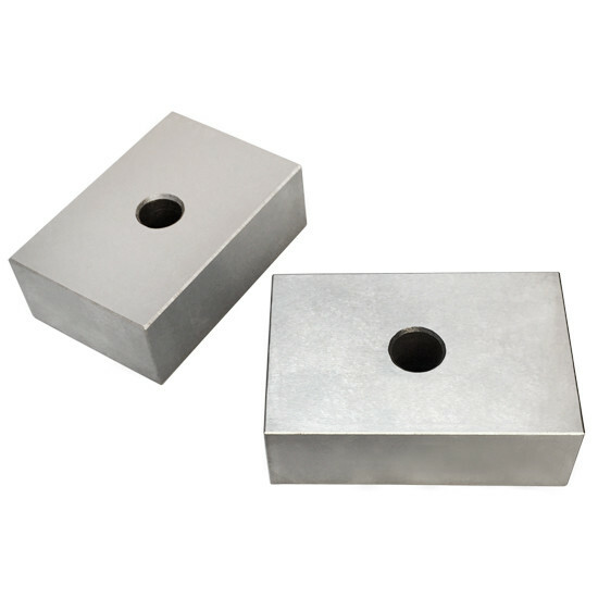 1 PAIR 1-2-3 Metal Blocks with ONE HOLES 2 PC