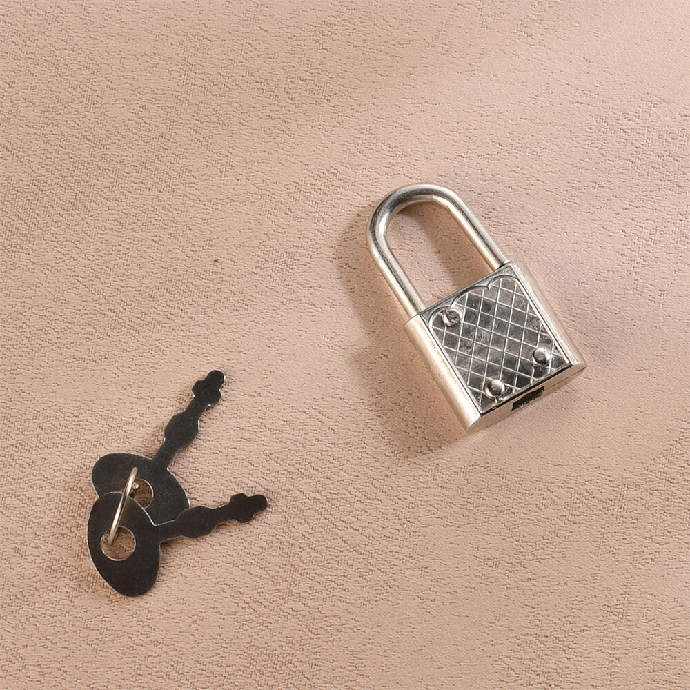 5Pcs Small Metal Padlocks Security Needs Metal Silver Mini Tiny Luggage Art Lock