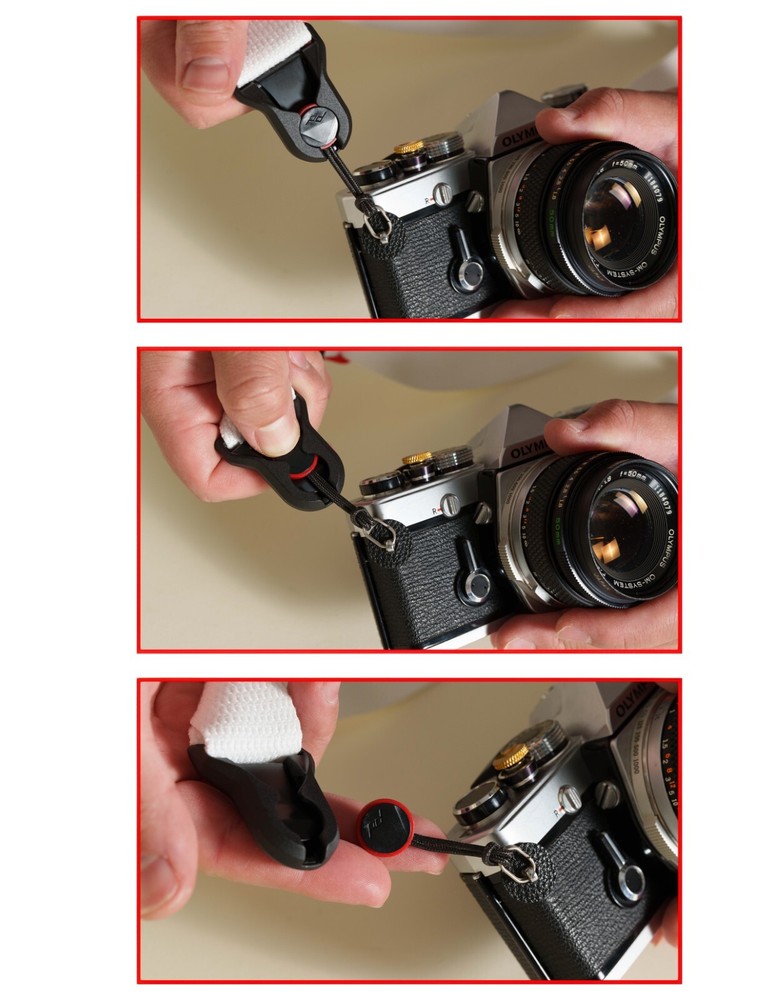 Dual Adjustable 30-52" Camera Strap w/ Peak Design Anchors & D-Ring Mount