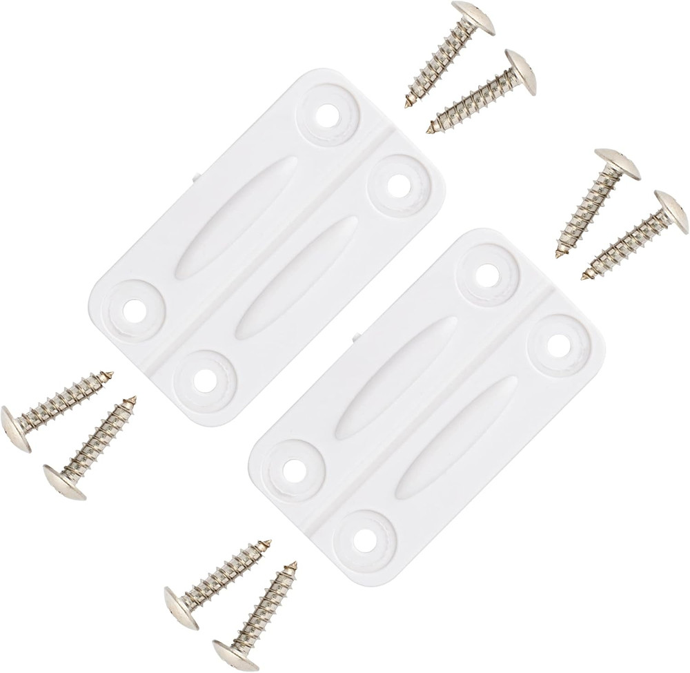- 2 Pack White Igloo Cooler Hinges Replacement with Screws | High Strength Co...