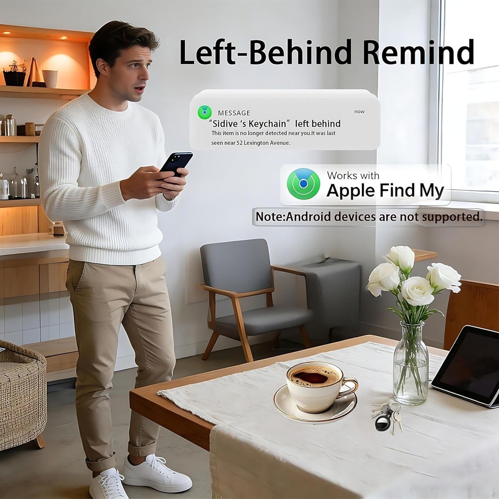 2pc Black+White Tracker Tags Bluetooth Smart Tags Key Finder Tracking for Wallet