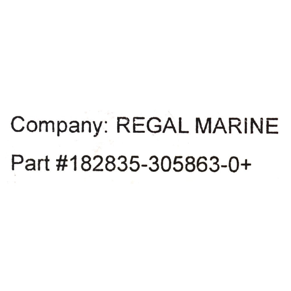 Regal Boat Blank Dash Panel 424616 | Glossy Black Acrylic