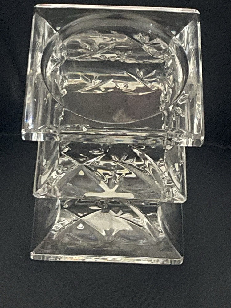 Waterford Crystal 5.5" Candle Pillar Eamonn Hartley Postmodern Bamboo