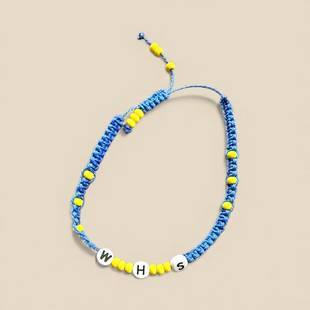 Handmade Pull Bracelets WHS school colors