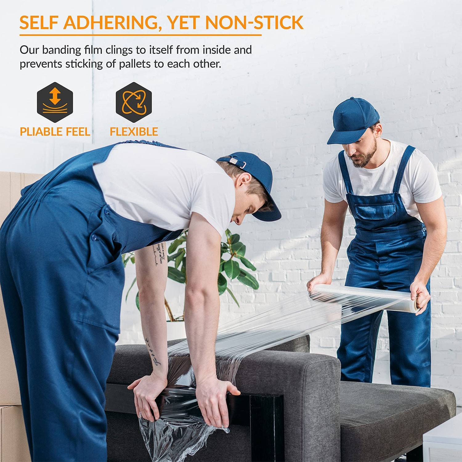 1 Roll Hand Stretch Plastic Film Shrink Pallet Wrap 18" X 1000 FT Heavy Duty