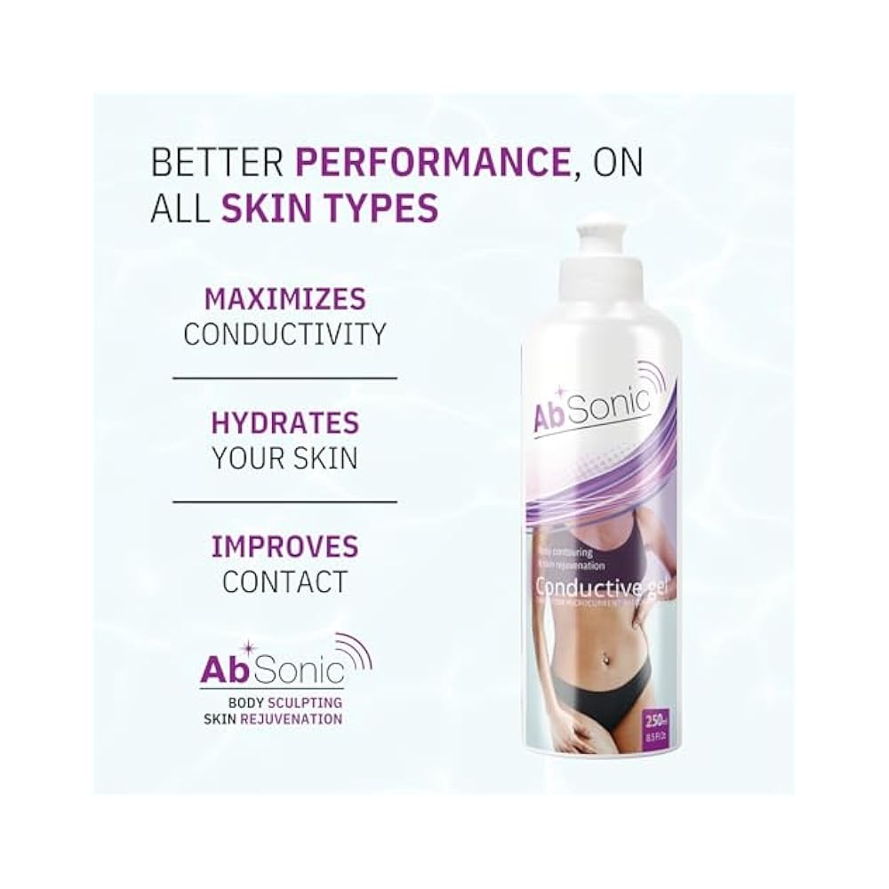 Non,Irritating Conductive Gel for TENS & RF Machines, Enhances Signal