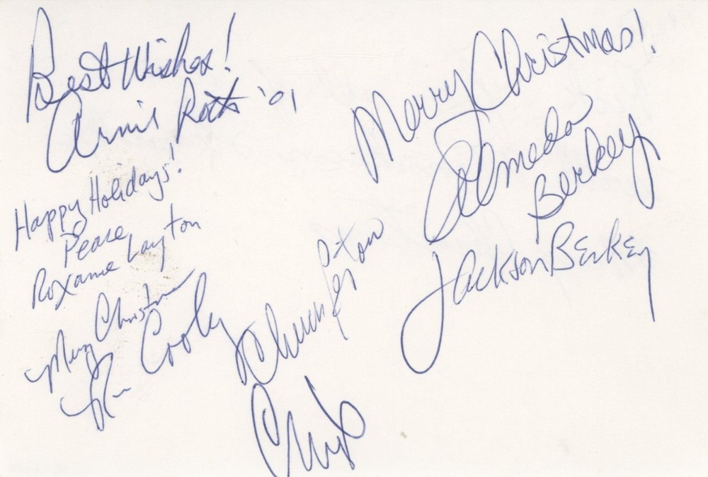 Mannheim Steamroller- Signed Card by 7