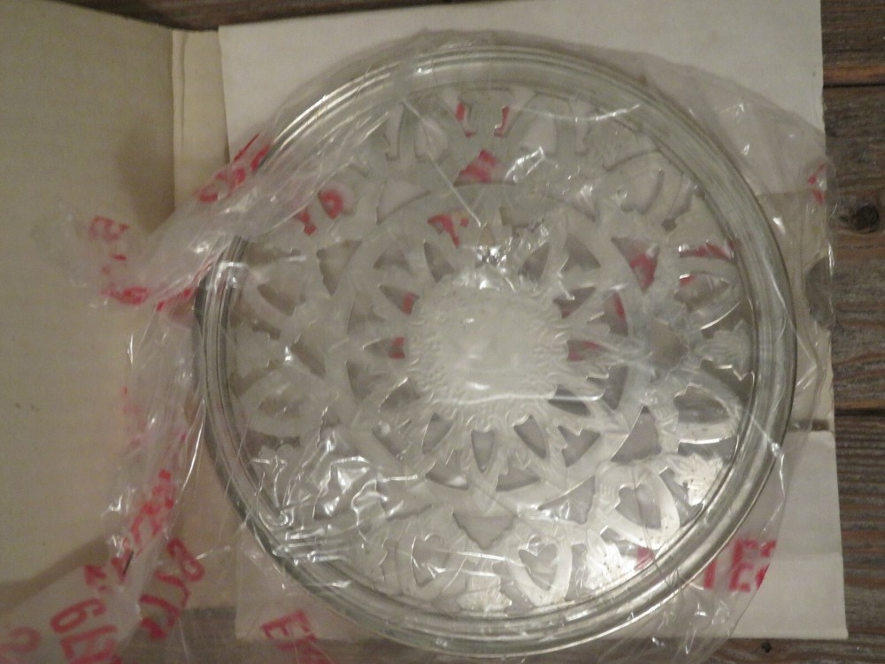 Eales 1779 Silverplated & Glass Hot Plate/Trivet No 876 NIB, Italy