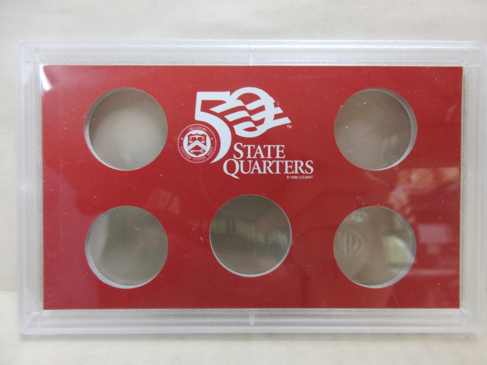 EMPTY PACKAGING Box Lenses & COA for 2005 US 50 State Quarters Silver Proof Set