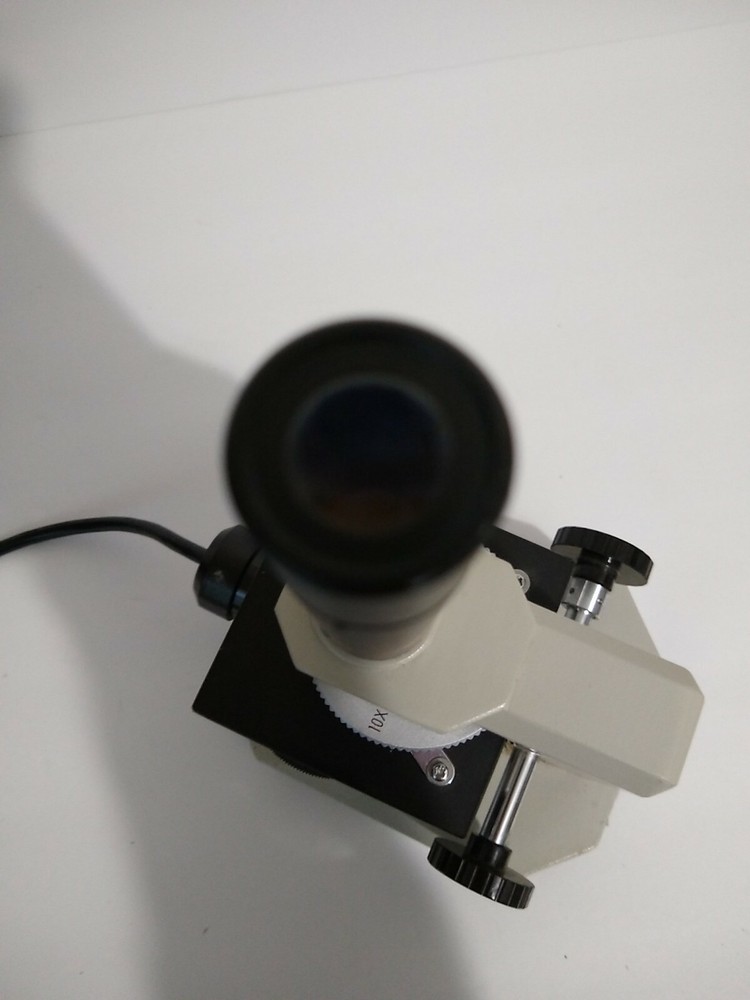 MEIJI TECHNO MICROSCOPE ILLUMINATED TESTED NICE!
