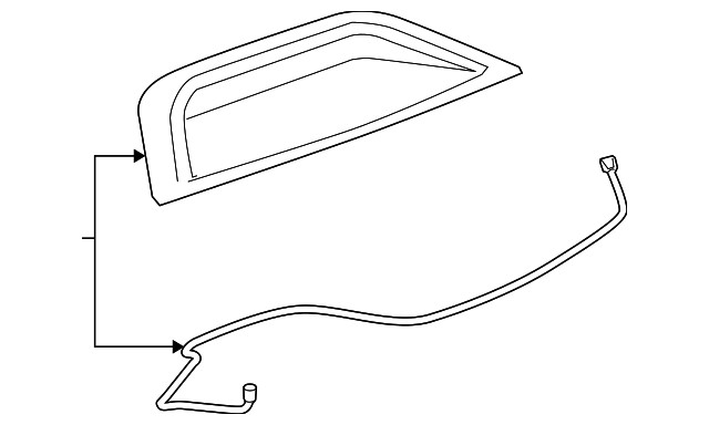 Genuine GM Light Neutral High Mount Stop Lamp 90901093