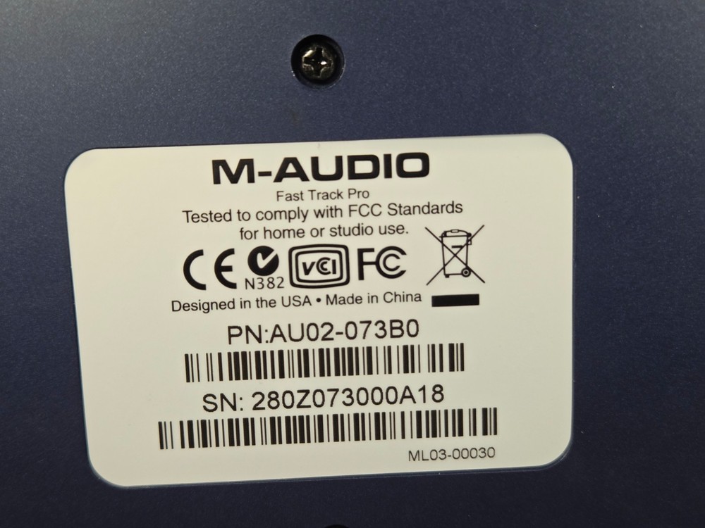 M-Audio Fast Track Pro Digital Recording Interface - No Power Adapter FAST SHIP!