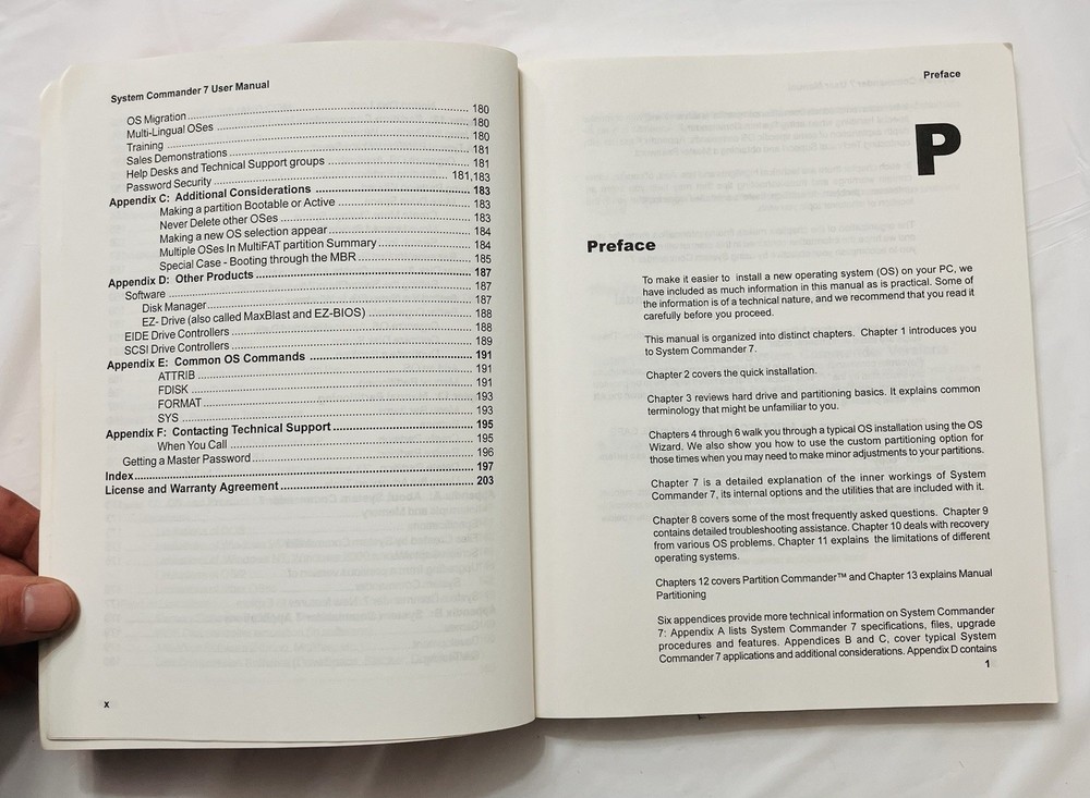 System Commander Version 7 User Manual VCOM Partitioning Guide Windows Linux PB