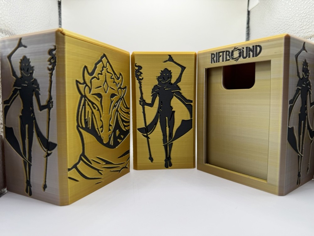 Riftbound - Viktor Gold & Black Plastic Deck Box