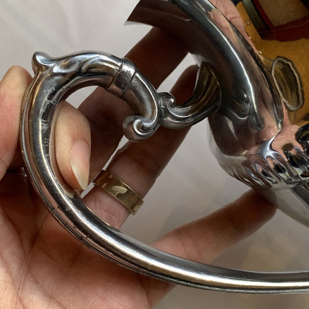 VINTAGE WATER PITCHER WITH HANDLE- CHROMIUM LB PLATED