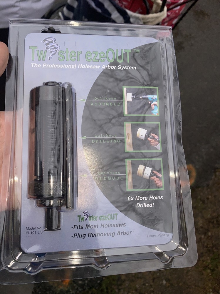 TWISTER EZEOUT PLUG REMOVING ARBOR HOLESAW