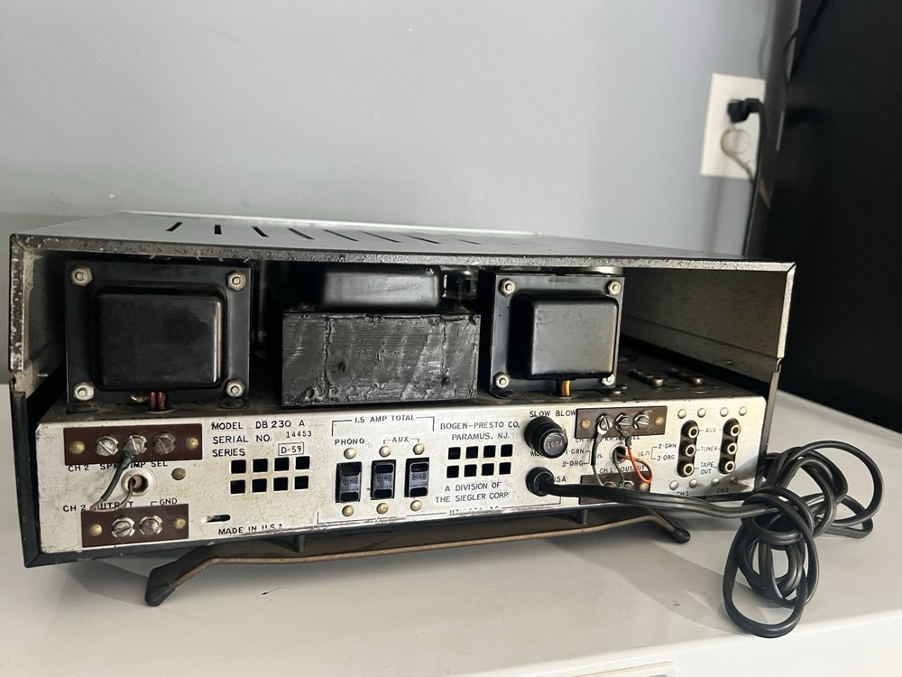 RARE !!! VINTAGE BOGEN db230A Tube Amplifier WORK!!