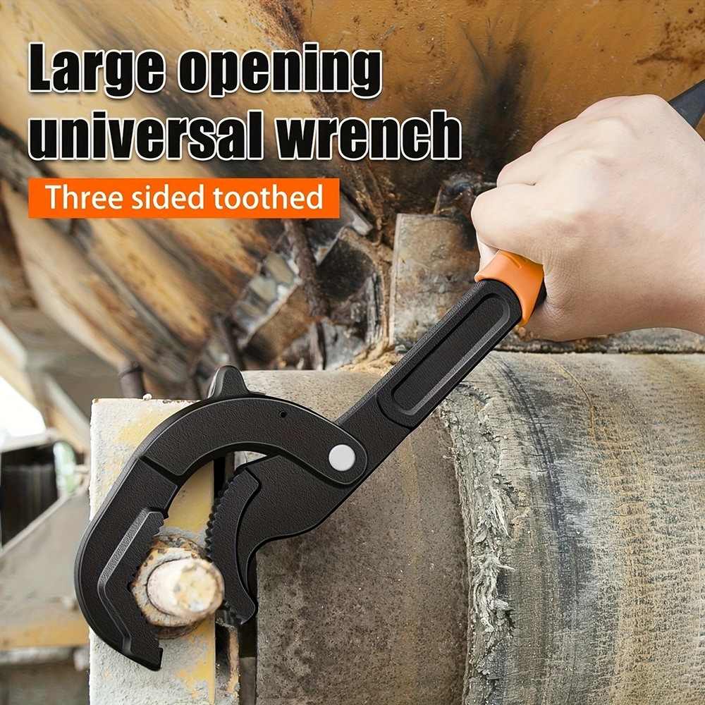 Multi-functionAdjustableWrench2PcsSet10"&14"UniversalSpannerHand Repair Tool Kit
