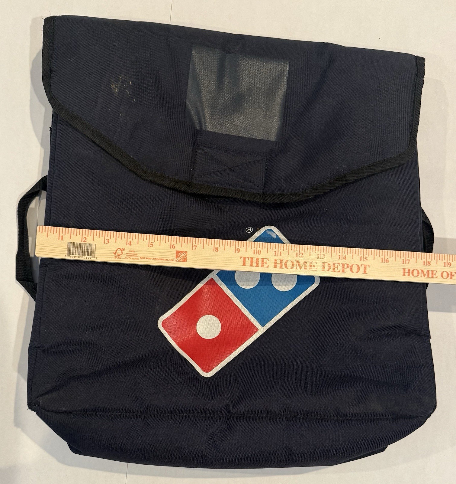 Domino's Pizza Food Delivery bag Insulated, Thermal, Original 18”x17”x 7” Blue