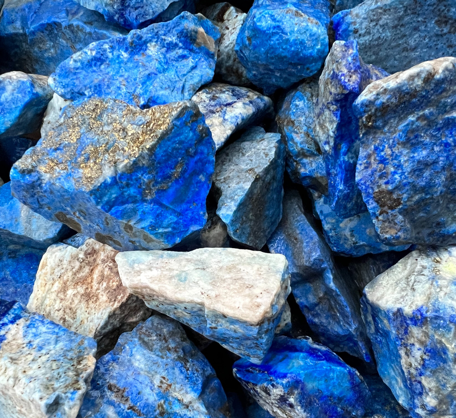 Lapis Lazuli - Rough Rocks for Tumbling - Bulk Wholesale 1LB options