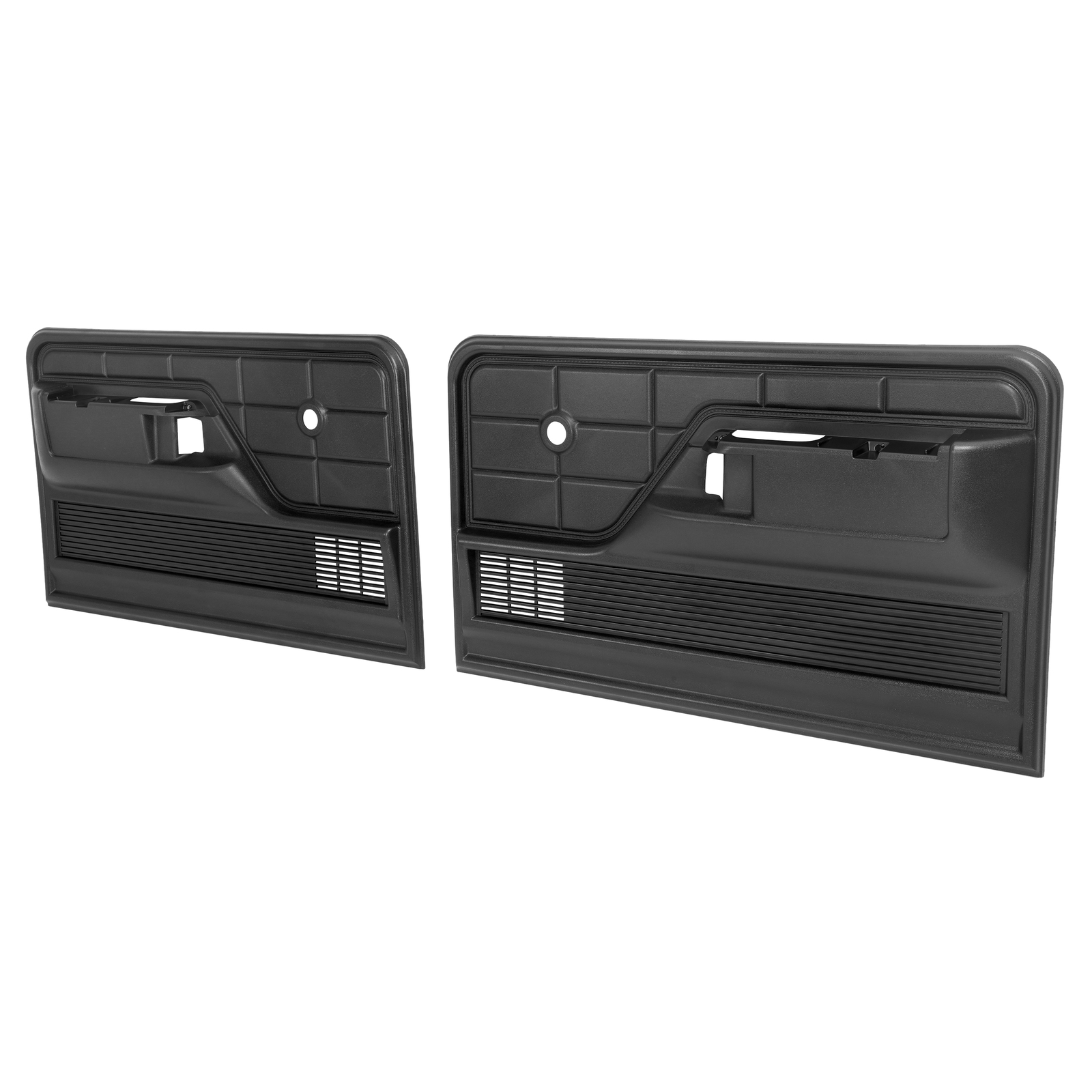 Fit 73-79 Ford F-100 F-150 F-250/ 78-79 Ford Bronco Interior Door Panels Black