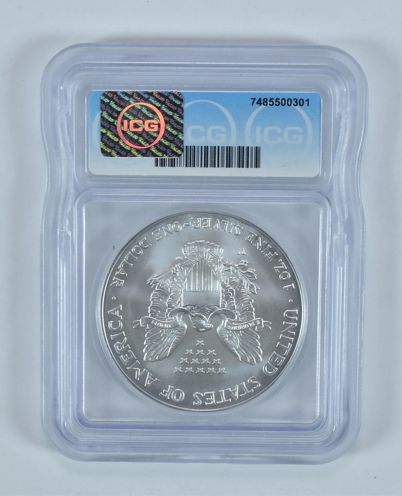 2006-W Burnished Silver Eagle Anniversary Set MS70 ICG