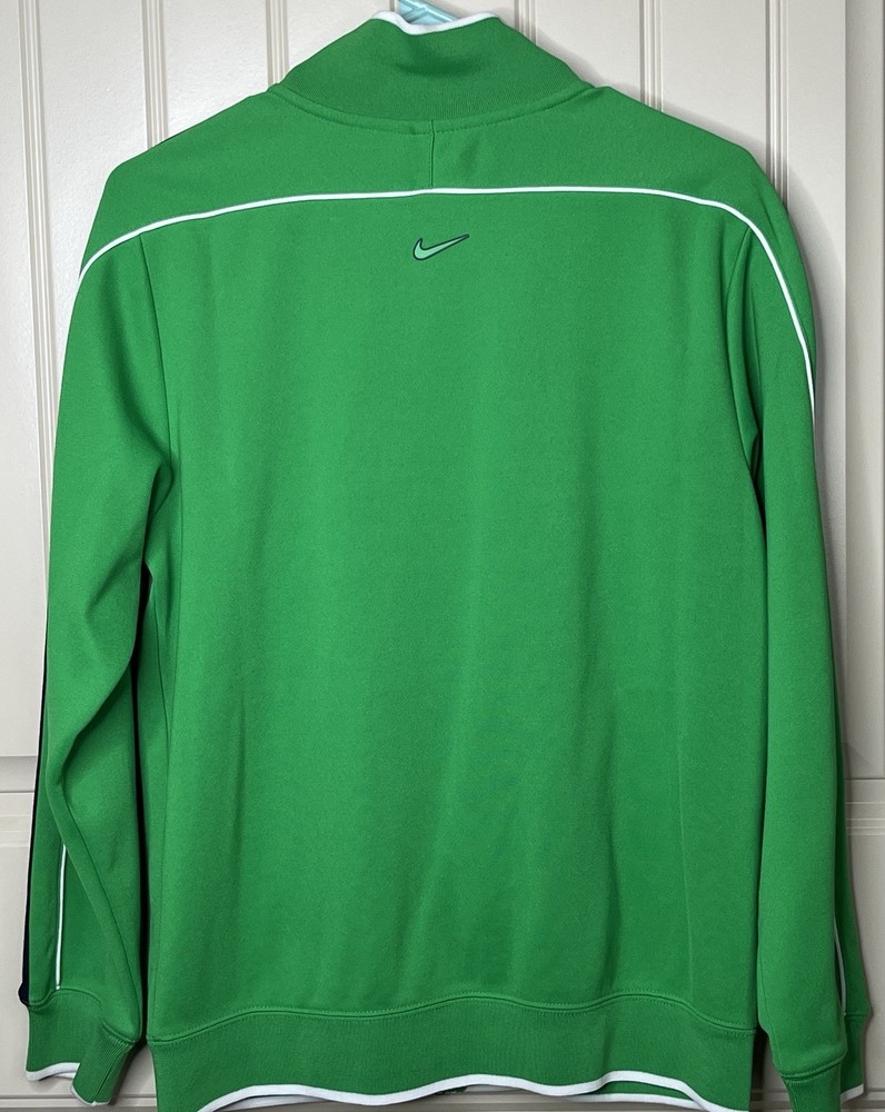 Nike Golf 1/4 Zip Pullover Jacket Mens Green Windbreaker Back Logo NICE!