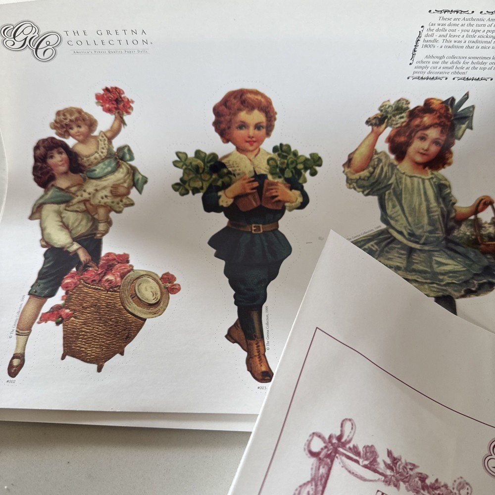 GRETNA COLLECTION American Paper Dolls uncut 30 pages