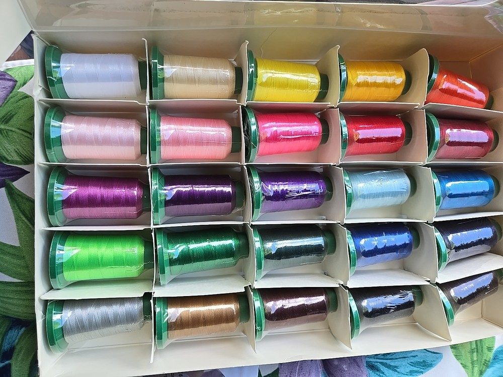 Poly X40 Embroidery Thread Kit, Spools Color-Fast Polyester