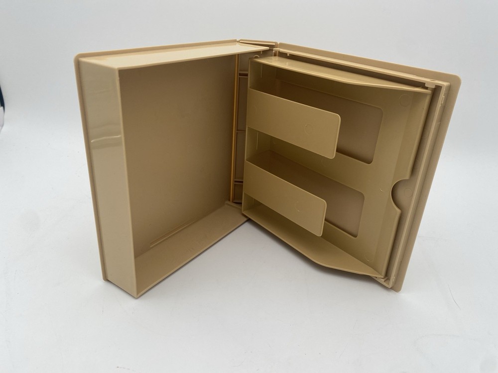 Vintage Gray 5.25 Floppy Disk Storage Case Box PC Computer Disk Holder