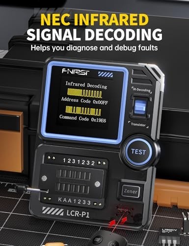 Transistor Tester LCR Meter - MOSFET, Diode, Capacitor, SMD Component Analyzer,