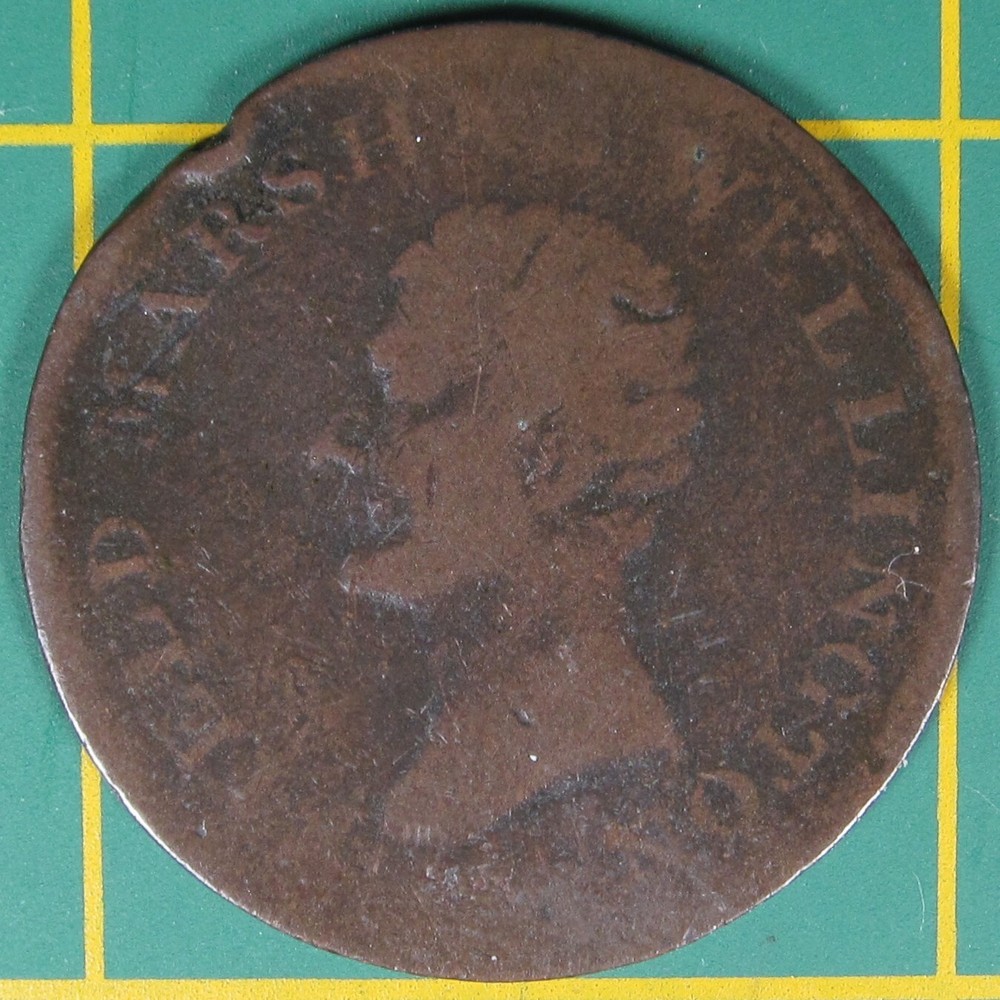 1805 Wellington halfpenny token WE-5B1