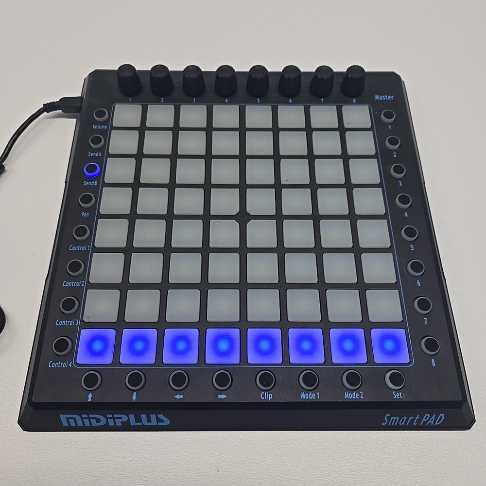 MidiPLUS SmartPAD MIDI 64-Key Controller & USB Cable MULTI-COLOR BACKLIGHT