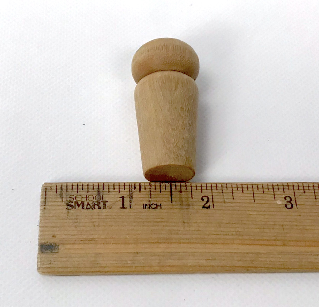 3/4 Inch Turned Wood Canteen Stoppers - Pack of 3 pcs.
