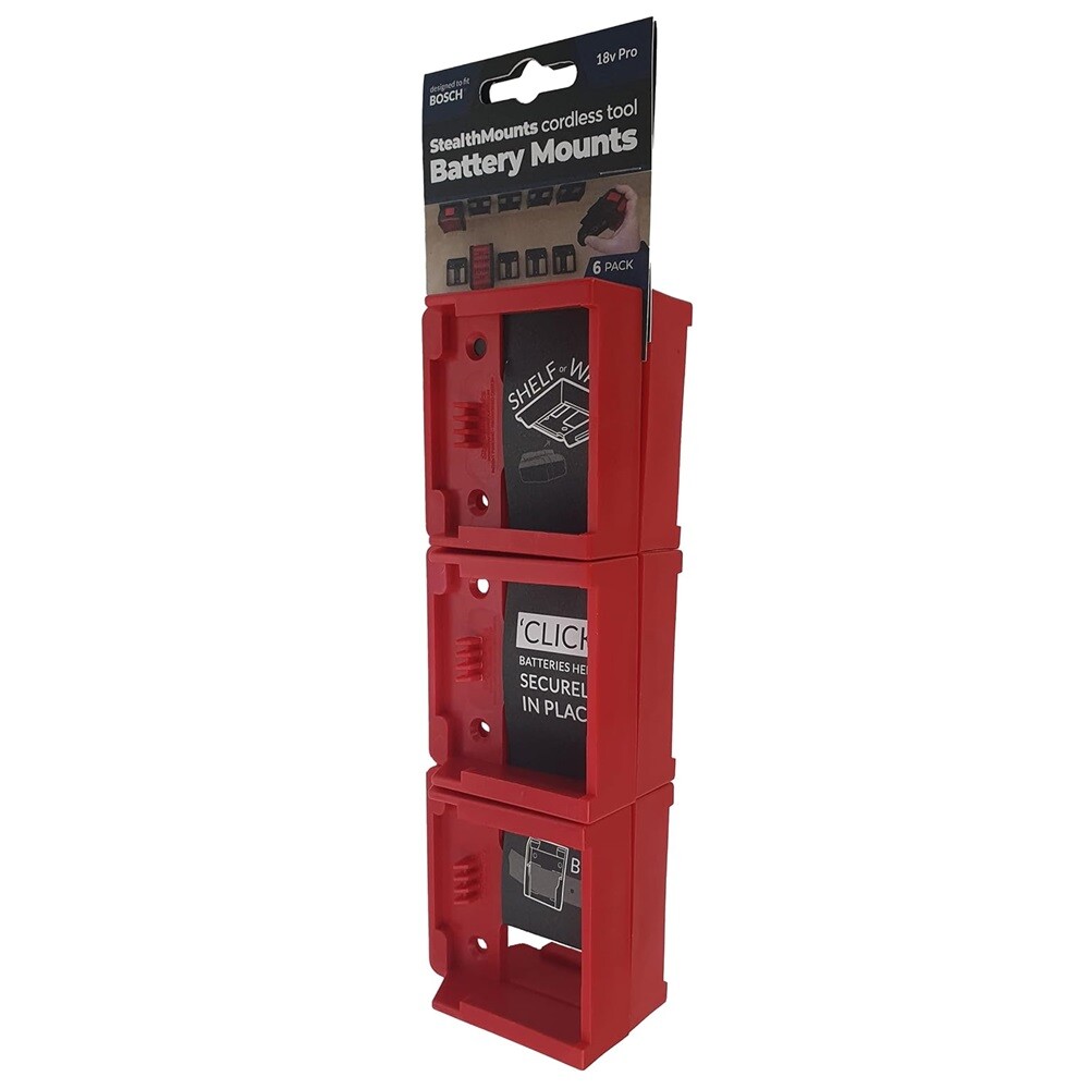 StealthMounts - Wall Mount Battery Holders | Compatible with Bosch M18 | Batt...