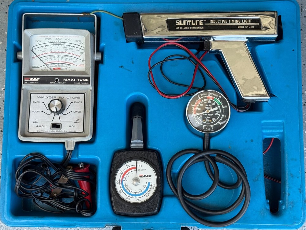 Sun Tune-Up Testing Kit CP 7515 w/Inductive Timing Light, Tachometer, Starter