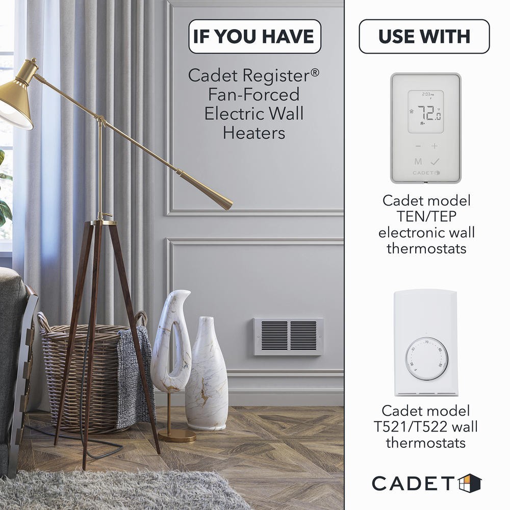 5" Non Programmable Thermostat Line Volt Temperature Digital Touchscreen Control