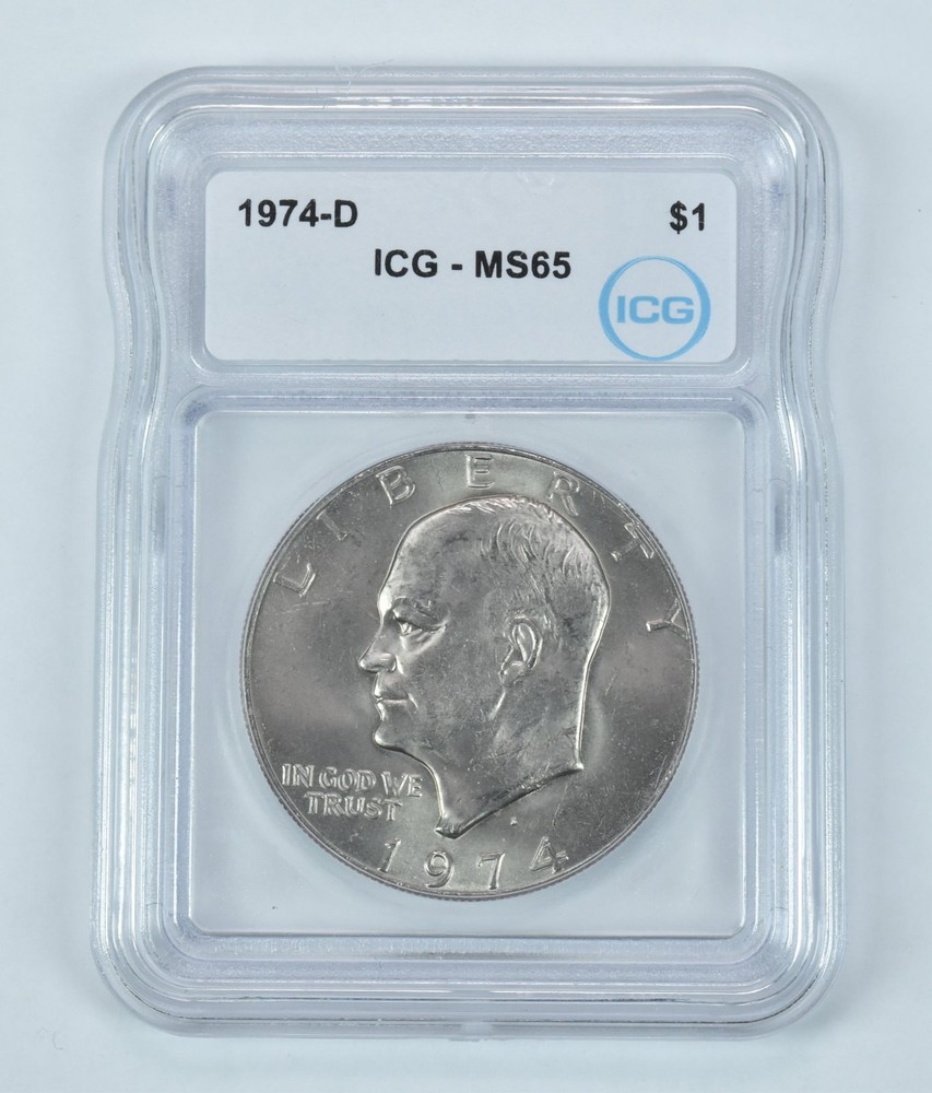 1974-D Eisenhower Dollar MS65 ICG