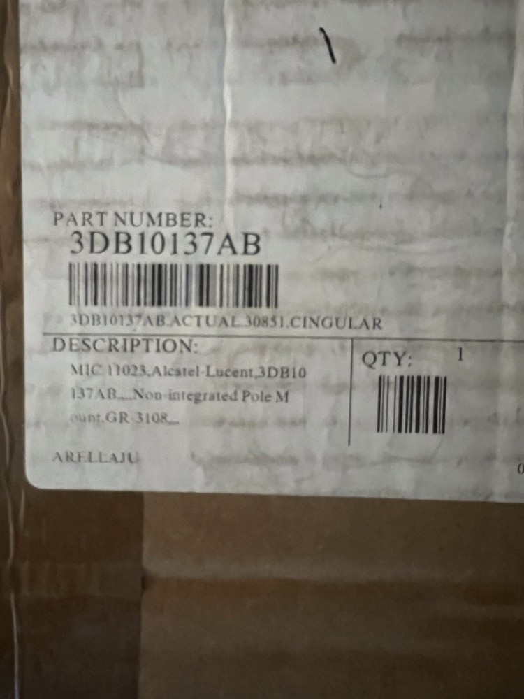 Nokia Alcatel-Lucent Non-integrated Pole Mounting Kit P/N 3DB10137AB
