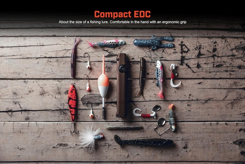 Rechargeable Everyday Carry Flashlight with Adjustable Light Modes & USB-C Cable