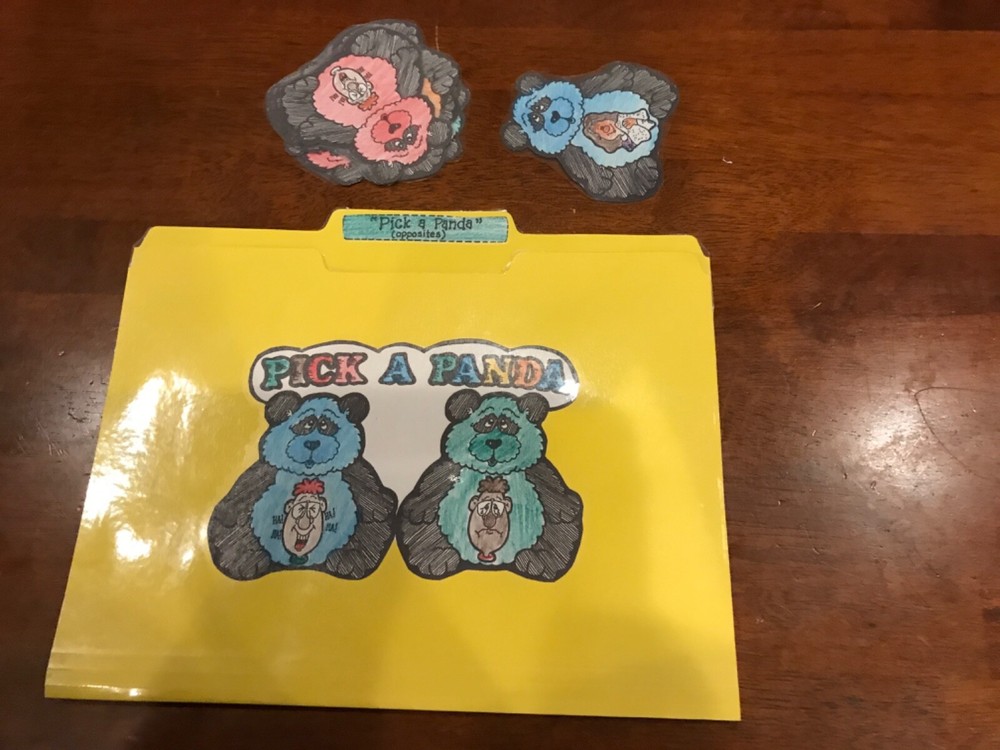 Pick a Panda! opposites 1-4 grades language arts file folder game