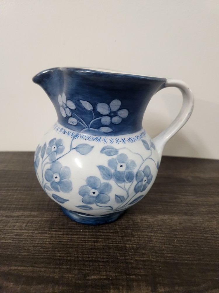 Blue Pitcher signed Unknown Origin
