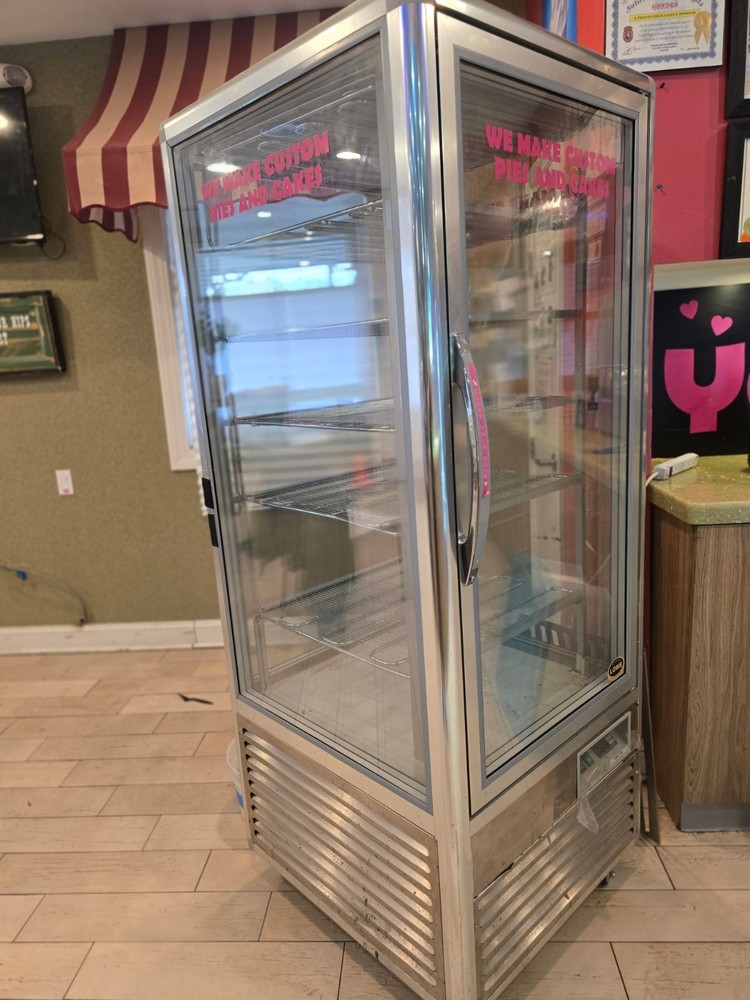 4 sided ice glass display freezer
